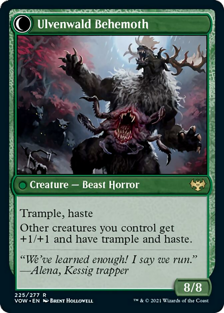 Ulvenwald Oddity // Ulvenwald Behemoth Card Image