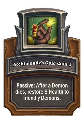 Archimonde's Gold Coin 3 Card Image