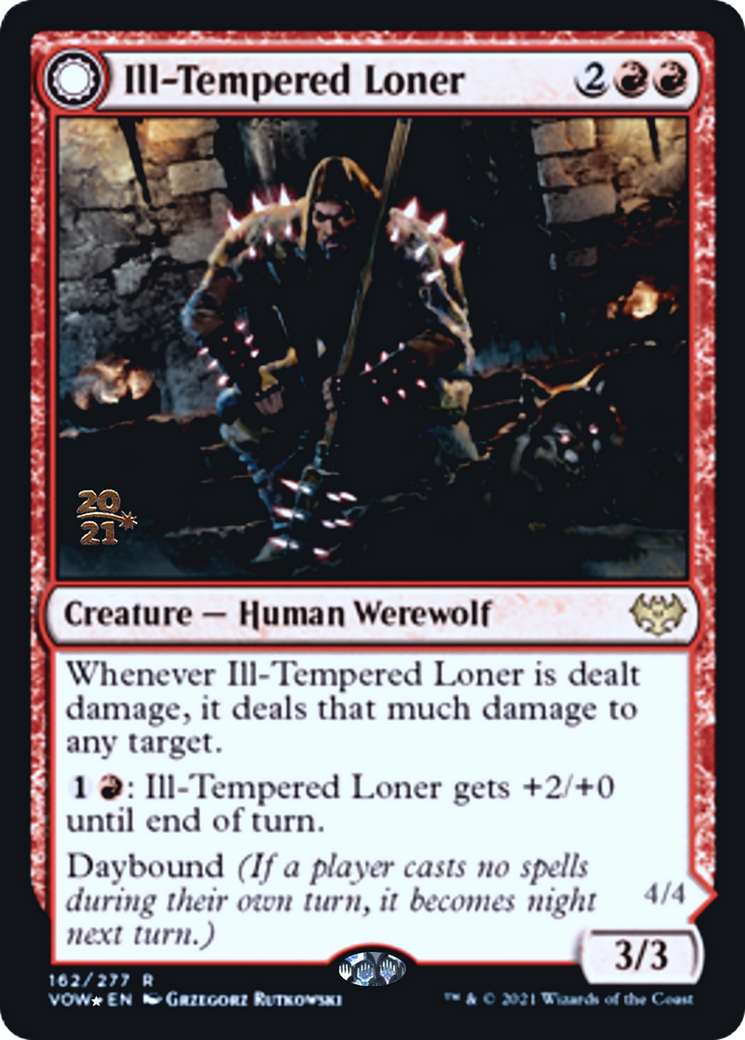 Ill-Tempered Loner // Howlpack Avenger Card Image