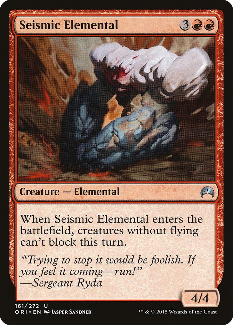 Seismic Elemental Card Image