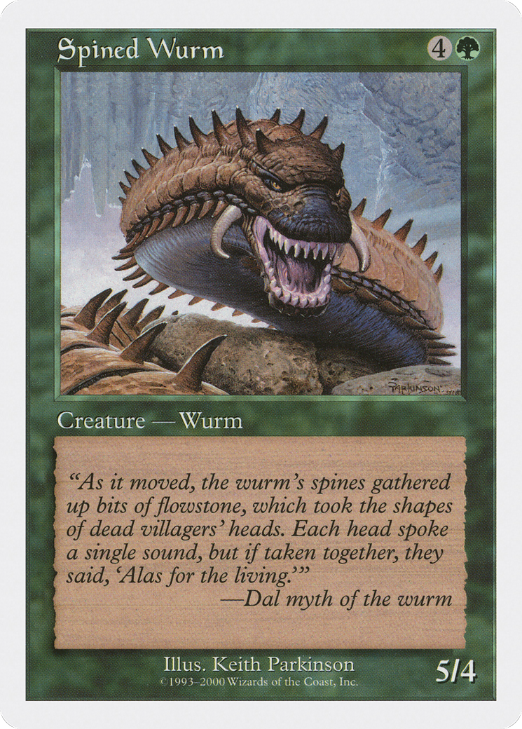 Spined Wurm Card Image