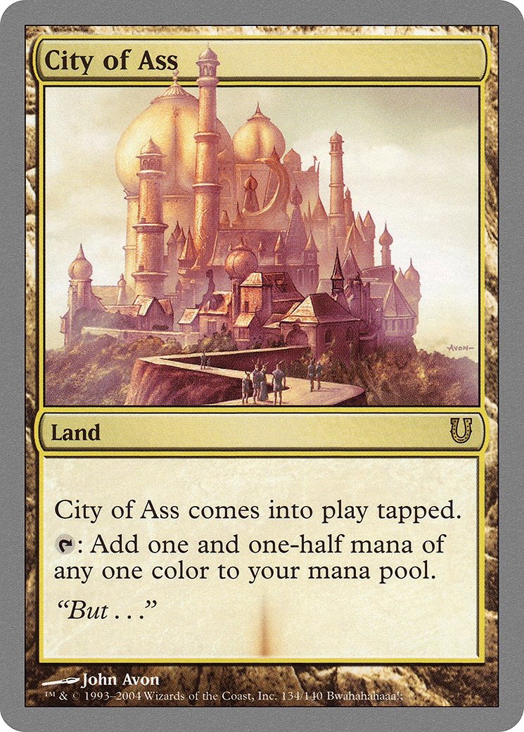 City of Ass Card Image