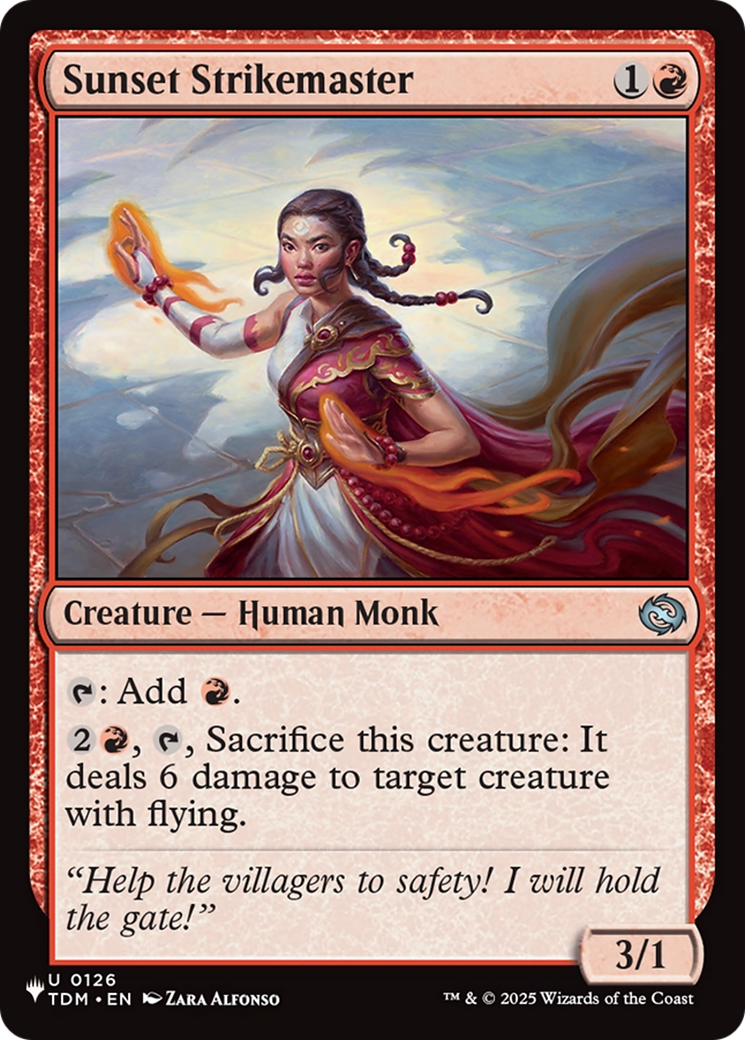 Sunset Strikemaster Card Image