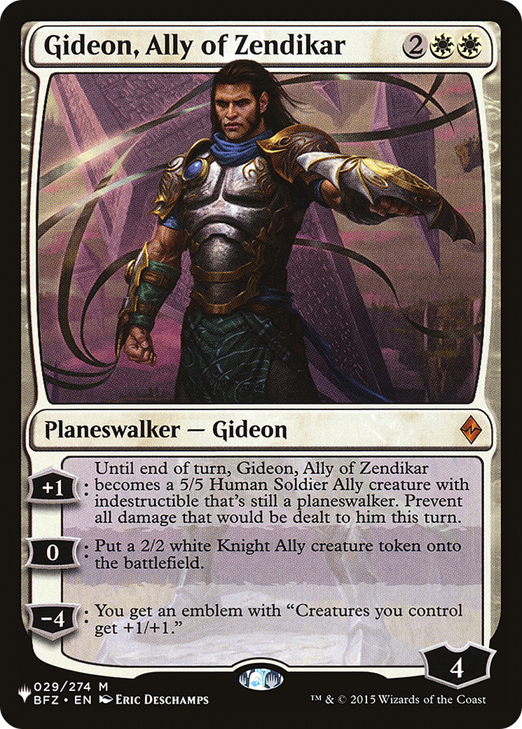 Gideon, Ally of Zendikar Card Image