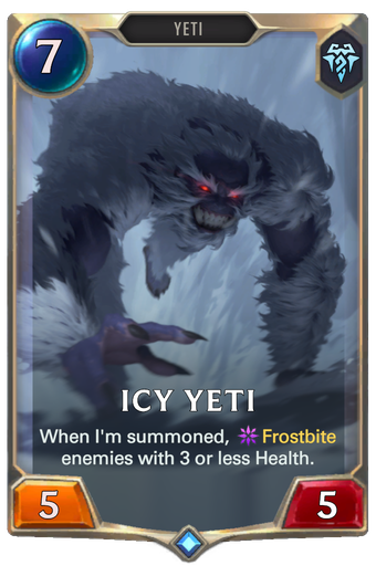 Icy Yeti Card Image