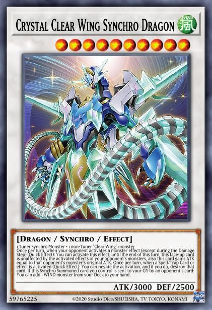 Crystal Clear Wing Synchro Dragon Card Image