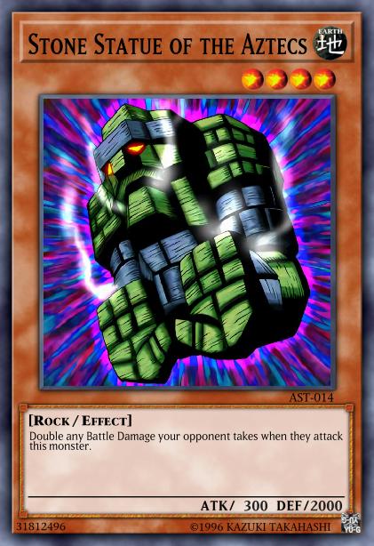 Stone Statue of the Aztecs Card Image