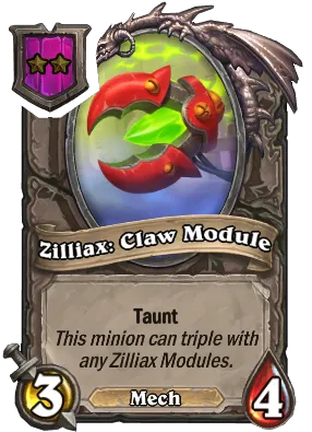 Zilliax: Claw Module Card Image