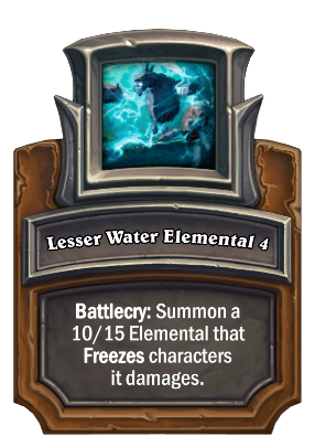 Lesser Water Elemental {0} Card Image