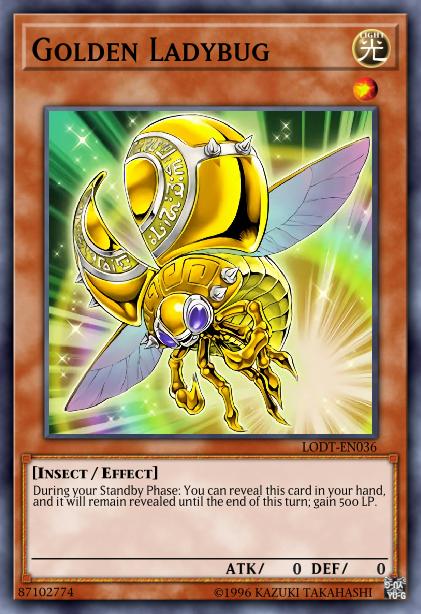 Golden Ladybug Card Image