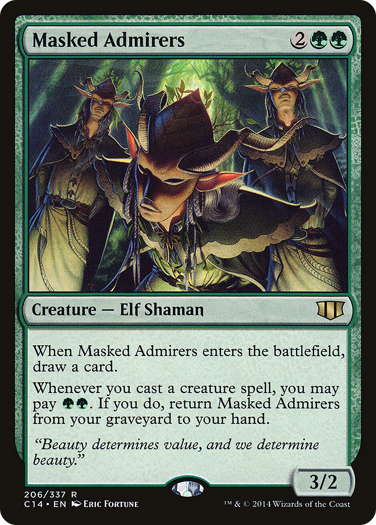 Masked Admirers Card Image