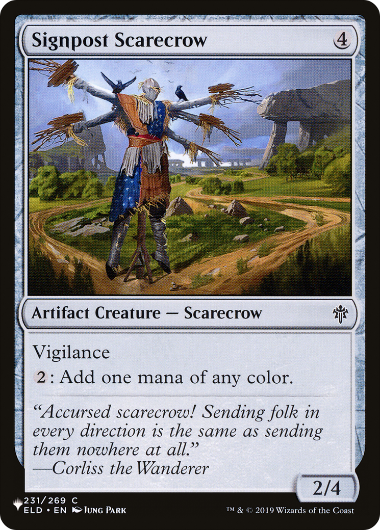 Signpost Scarecrow Card Image
