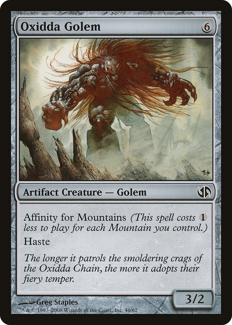 Oxidda Golem Card Image
