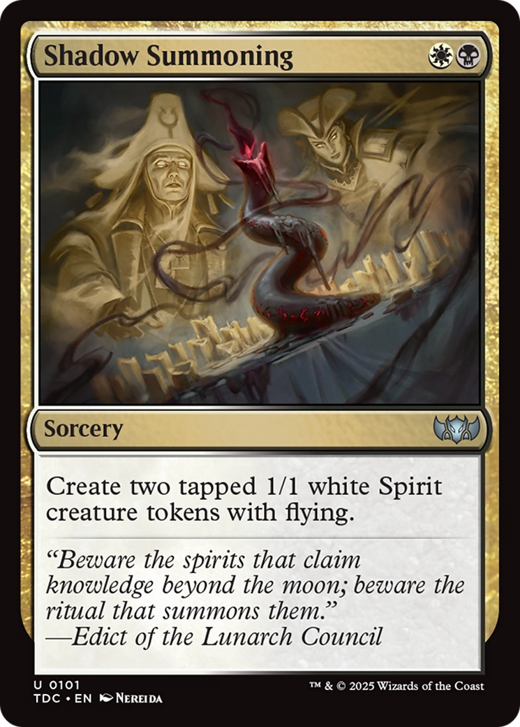 Shadow Summoning Card Image