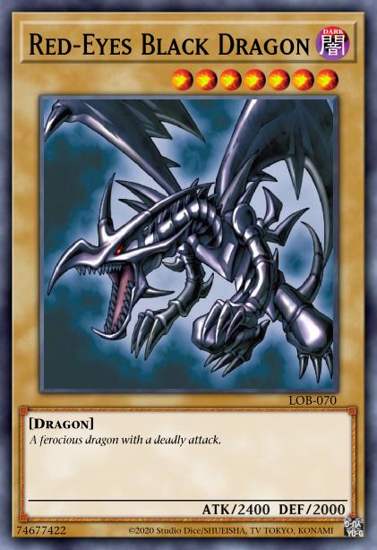 Red-Eyes Black Dragon Card Image