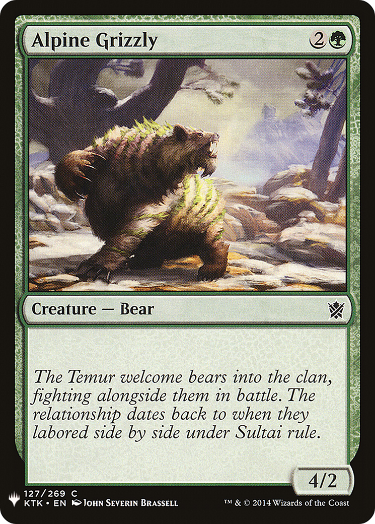 Alpine Grizzly Card Image