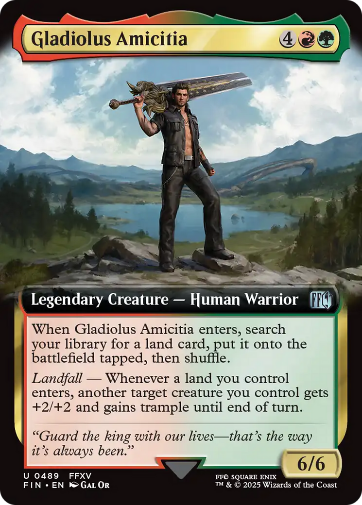 Gladiolus Amicitia Card Image