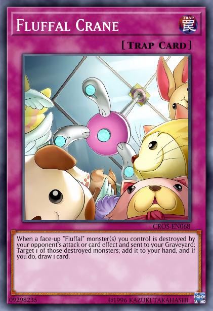 Fluffal Crane Card Image