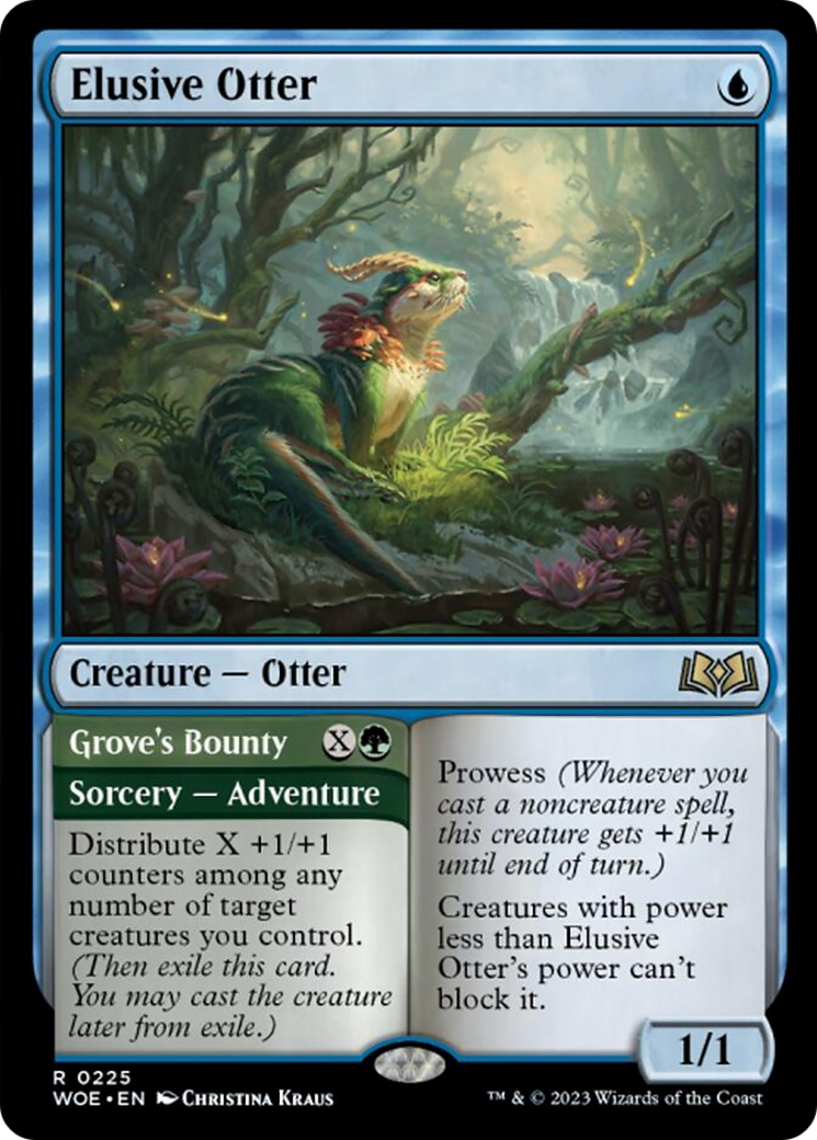 Elusive Otter // Grove's Bounty Card Image