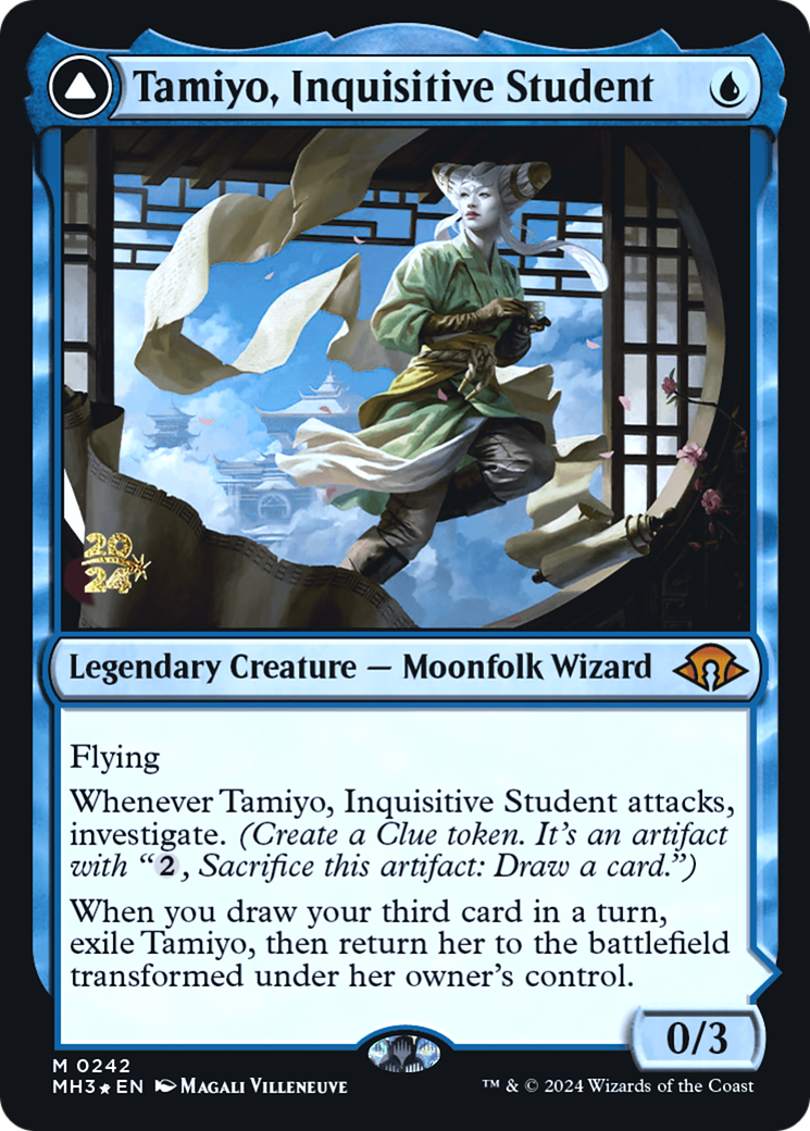 Tamiyo, Inquisitive Student // Tamiyo, Seasoned Scholar Card Image