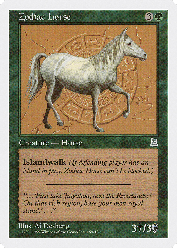 Zodiac Horse Card Image