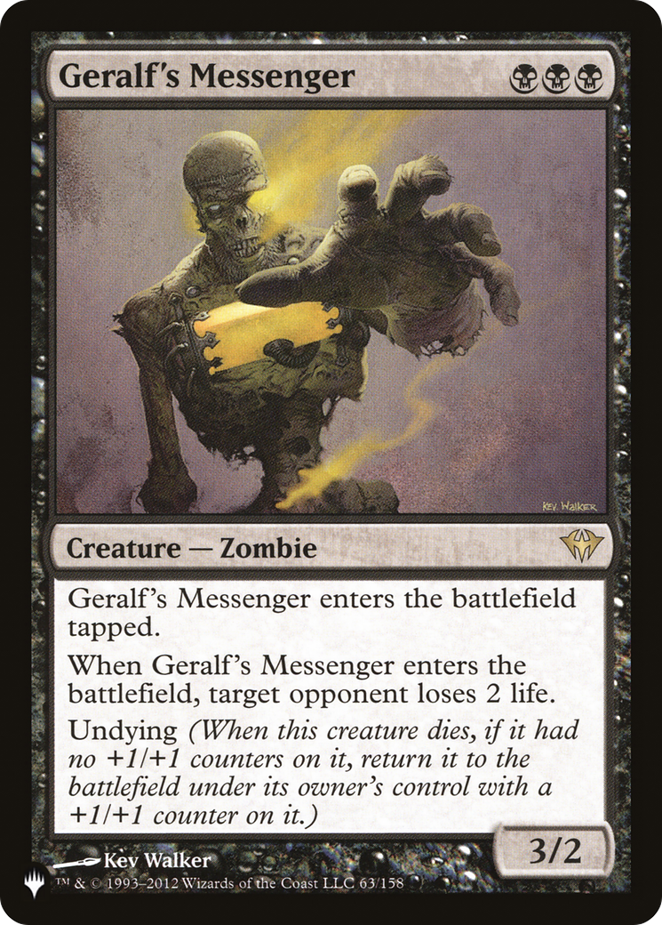 Geralf's Messenger Card Image