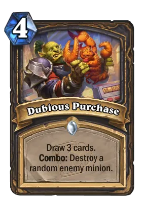 Dubious Purchase Card Image