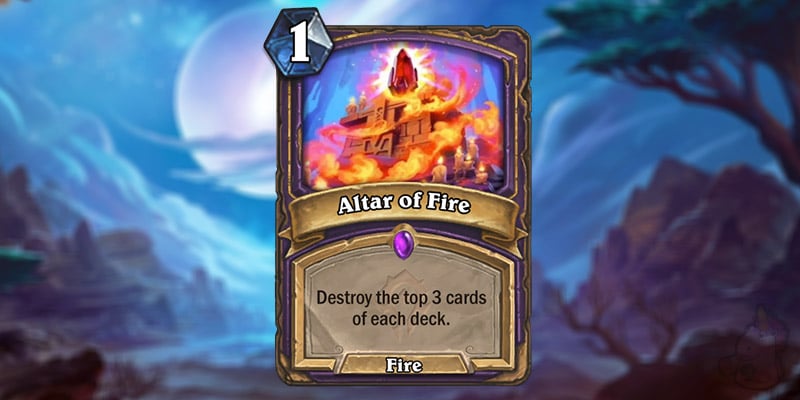 Thijs Reveals a New Forged in the Barrens Warlock Card - Altar of Fire