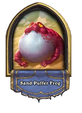 Sand Puffer Frog Card Image