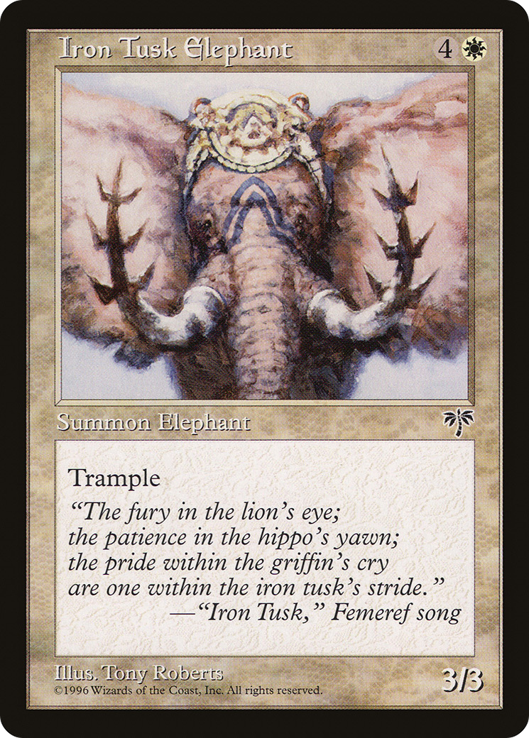 Iron Tusk Elephant Card Image