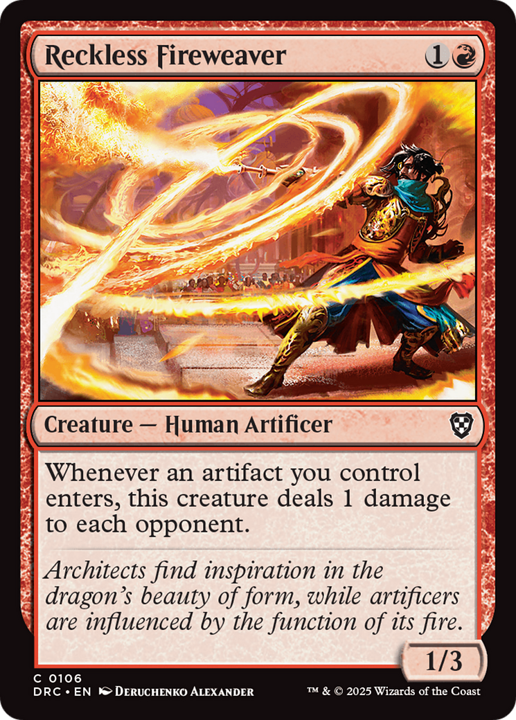Reckless Fireweaver Card Image