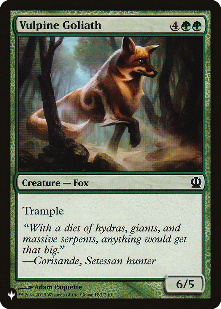 Vulpine Goliath Card Image