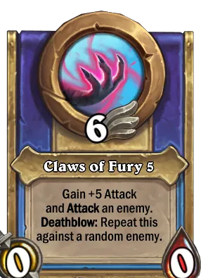 Claws of Fury 5 Card Image