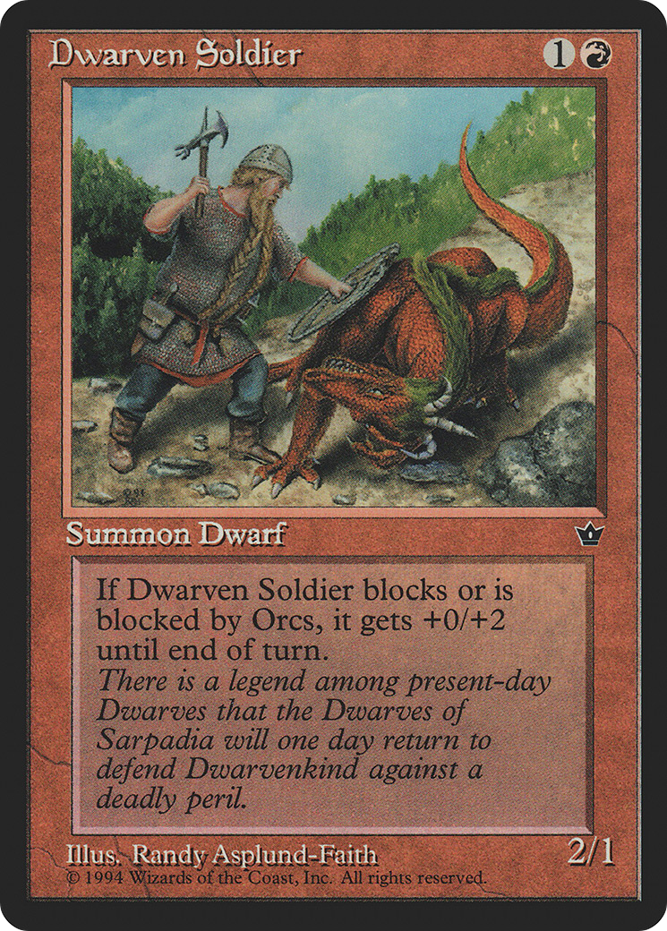 Dwarven Soldier Card Image