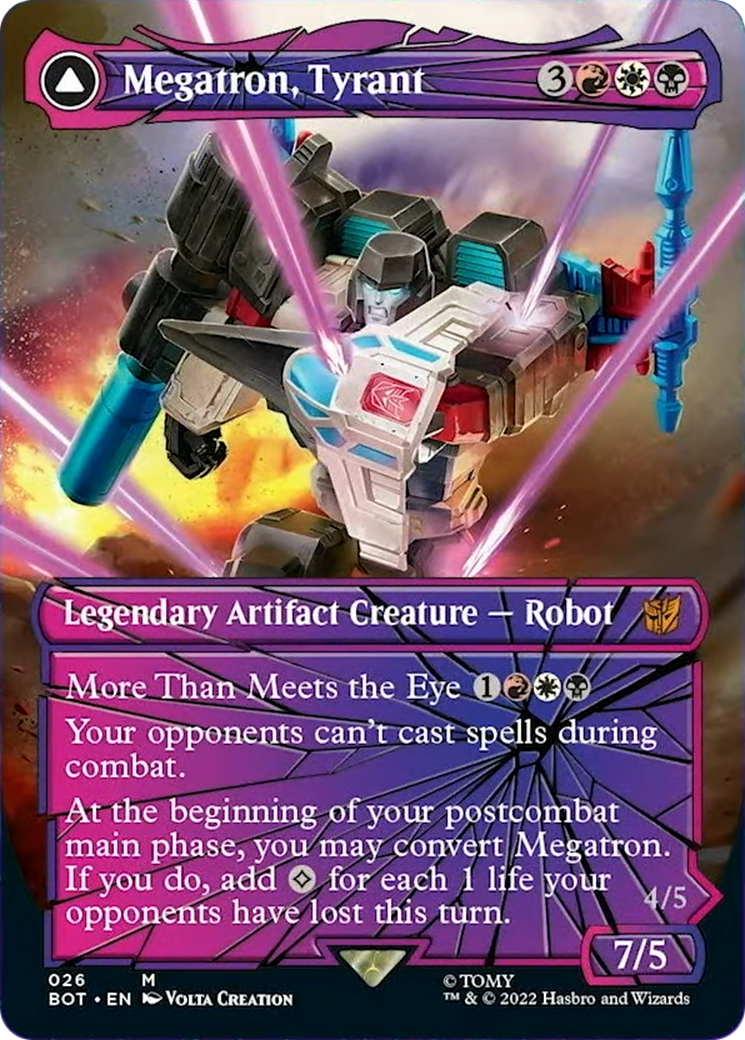 Megatron, Tyrant // Megatron, Destructive Force Card Image