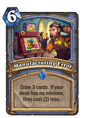 Manufacturing Error Card Image