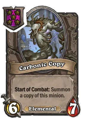 Carbonic Copy Card Image