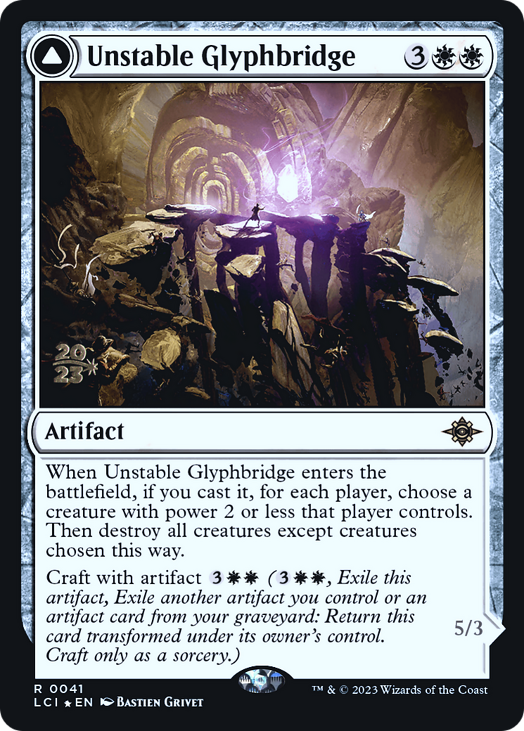 Unstable Glyphbridge // Sandswirl Wanderglyph Card Image