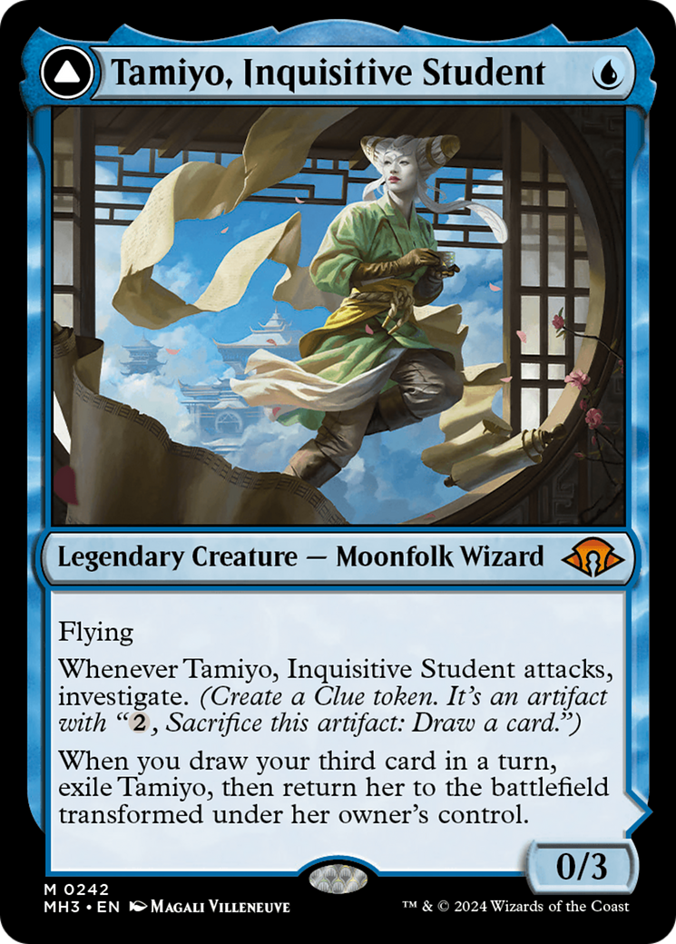 Tamiyo, Inquisitive Student // Tamiyo, Seasoned Scholar Card Image