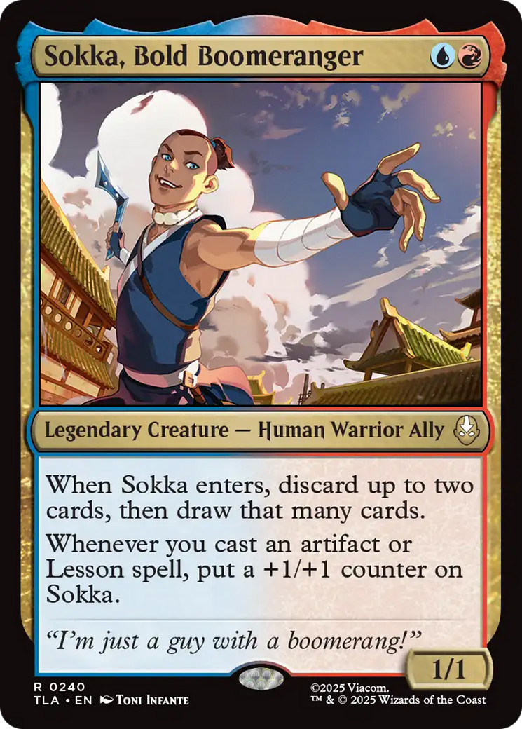 Sokka, Bold Boomeranger Card Image