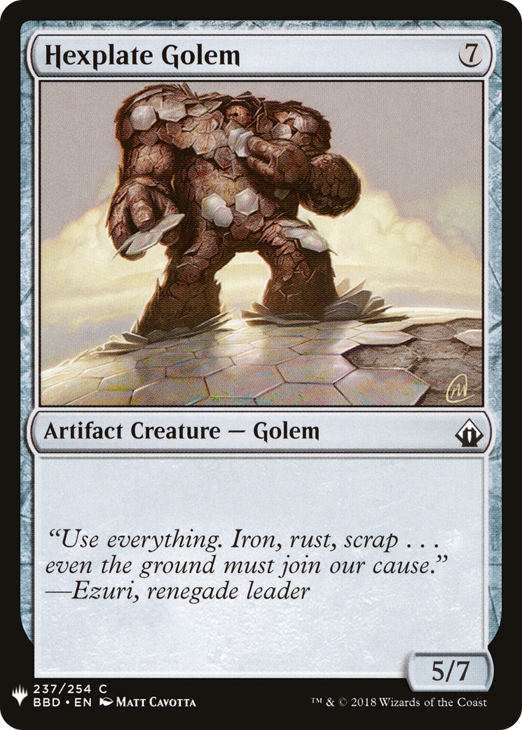 Hexplate Golem Card Image