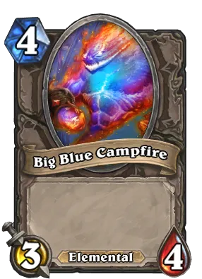 Big Blue Campfire Card Image