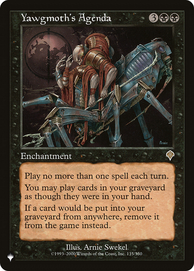 Yawgmoth's Agenda Card Image