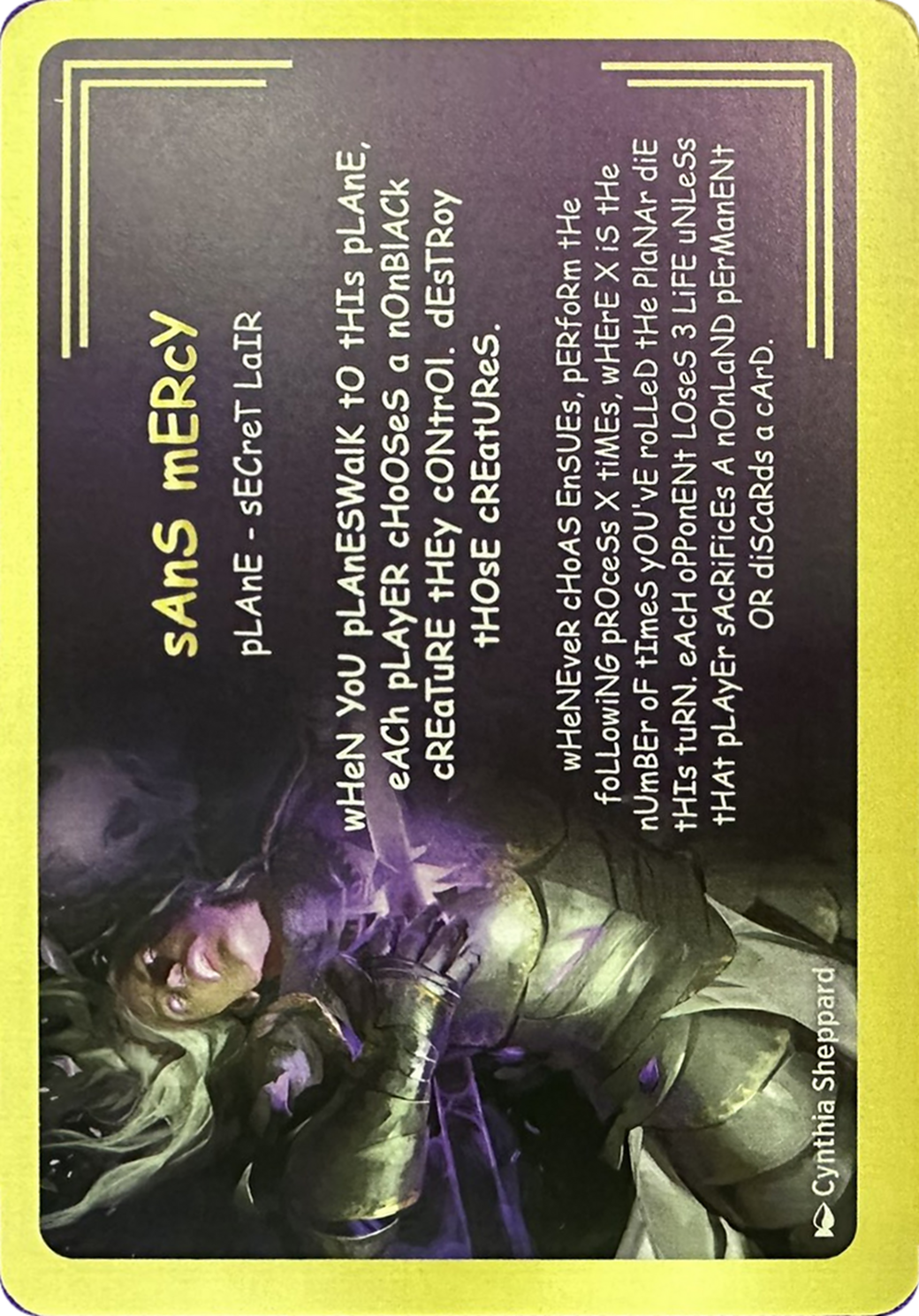 sAnS mERcY Card Image