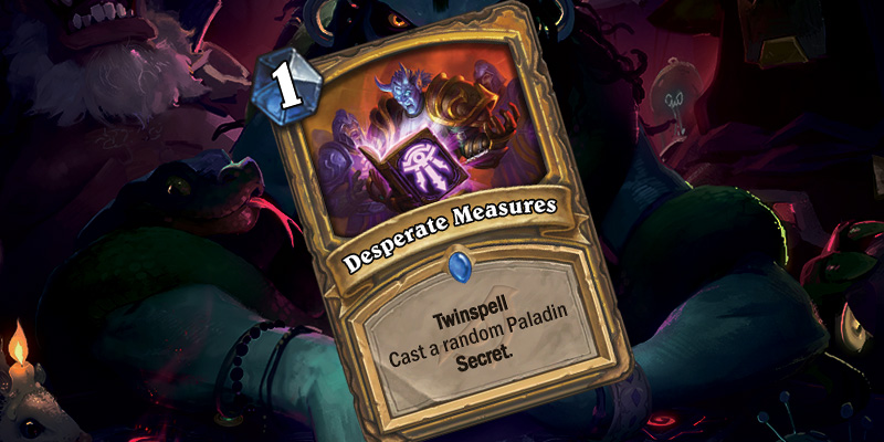 New Rare Paladin Spell - Desperate Measures