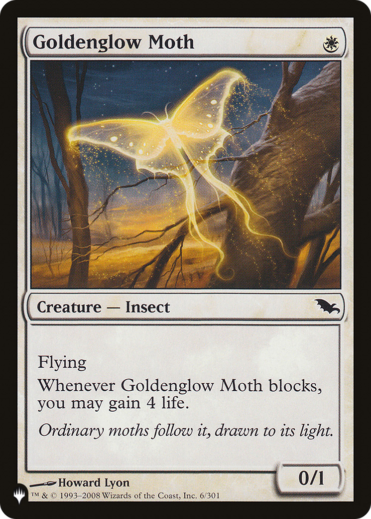 Goldenglow Moth Card Image