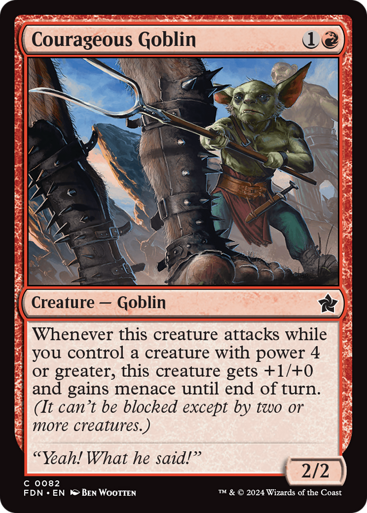 Courageous Goblin Card Image