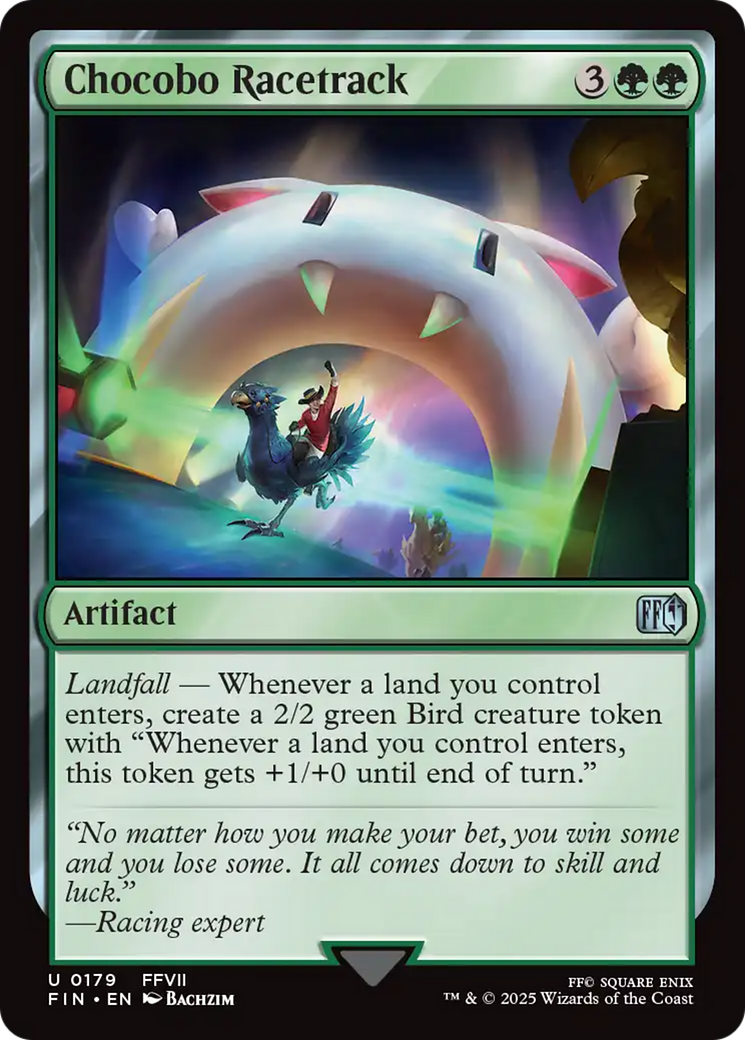 Chocobo Racetrack Card Image