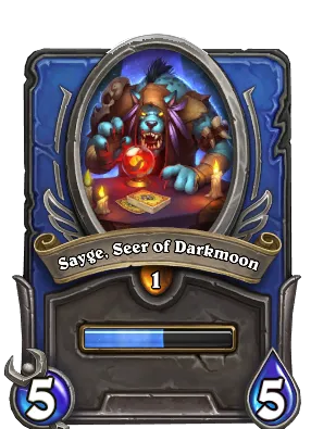 Sayge, Seer of Darkmoon Card Image