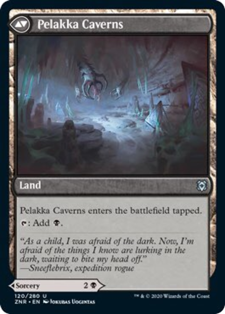 Pelakka Predation // Pelakka Caverns Card Image